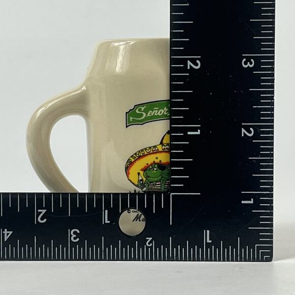 Senor Frogs Mazatlan Mexico Miniature Novelty Mug Cup Travel Souvenir Vintage - Picture 8 of 11